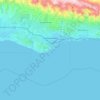 Mapa topográfico Santa Barbara, altitude, relevo