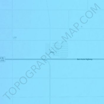 Mapa topográfico Orita, altitude, relevo