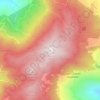 Mapa topográfico Monte Mancuso, altitude, relevo