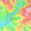 Mapa topográfico Travers de Metge, altitude, relevo