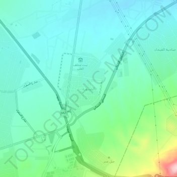Mapa topográfico Sabburah, altitude, relevo