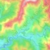 Mapa topográfico Chabrières, altitude, relevo