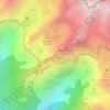 Mapa topográfico Cime Nègre, altitude, relevo