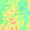 Mapa topográfico Ban Khok, altitude, relevo
