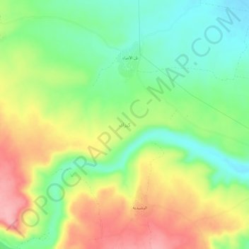 Mapa topográfico Kirak, altitude, relevo