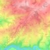 Mapa topográfico Chanteloube, altitude, relevo