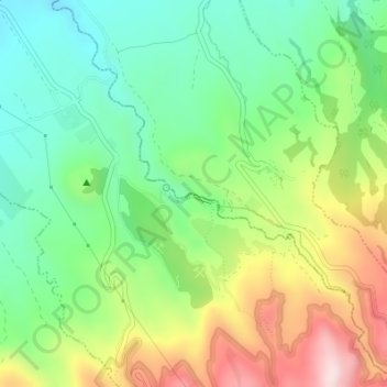 Mapa topográfico Salto do Cabrito, altitude, relevo