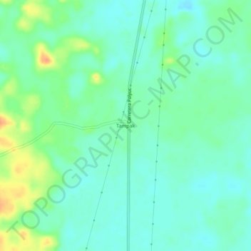 Mapa topográfico Tampak, altitude, relevo