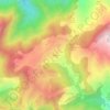 Mapa topográfico Llinars, altitude, relevo
