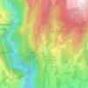 Mapa topográfico Casas, altitude, relevo