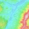 Mapa topográfico La Ferdière du Bas, altitude, relevo