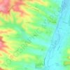 Mapa topográfico Saintes, altitude, relevo