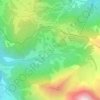 Mapa topográfico Le Crozat, altitude, relevo