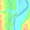 Mapa topográfico Bela Vista, altitude, relevo