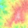 Mapa topográfico Aldeia Galega, altitude, relevo