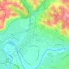 Mapa topográfico La Guiraudié, altitude, relevo