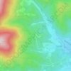 Mapa topográfico Sainte-Anne, altitude, relevo