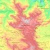 Mapa topográfico Nuwara Eliya, altitude, relevo