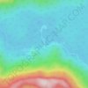 Mapa topográfico Sempadan, altitude, relevo