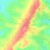 Mapa topográfico La Prôle des Quatre Vents, altitude, relevo