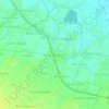 Mapa topográfico Blang Beureueh, altitude, relevo