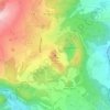 Mapa topográfico Ettringer Bellberg, altitude, relevo