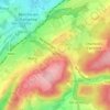 Mapa topográfico Hollogne, altitude, relevo