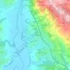 Mapa topográfico Le Temple, altitude, relevo