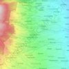 Mapa topográfico Gunungan Lor, altitude, relevo