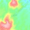 Mapa topográfico Kasui Lama, altitude, relevo