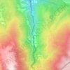 Mapa topográfico Cela de Abaixo, altitude, relevo