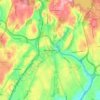 Mapa topográfico White Plains, altitude, relevo