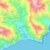 Mapa topográfico El Campanario, altitude, relevo