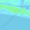 Mapa topográfico Long Beach, altitude, relevo