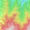Mapa topográfico Monte de los Pasos, altitude, relevo