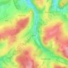 Mapa topográfico Blier, altitude, relevo