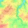 Mapa topográfico Sanzay, altitude, relevo