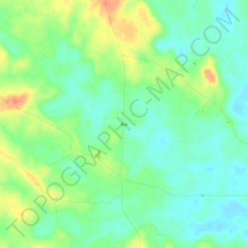 Mapa topográfico Rio, altitude, relevo