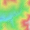 Mapa topográfico Bulu Palaka, altitude, relevo