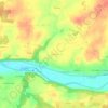 Mapa topográfico Les Zéros, altitude, relevo