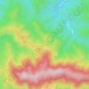 Mapa topográfico Montnegre, altitude, relevo