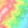 Mapa topográfico Guardão de Cima, altitude, relevo