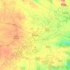 Mapa topográfico Ranchi, altitude, relevo