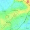 Mapa topográfico Le Hameau des Aubépines, altitude, relevo
