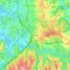 Mapa topográfico Gaeiras, altitude, relevo