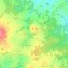 Mapa topográfico Chez Bourrier, altitude, relevo