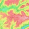 Mapa topográfico Farges, altitude, relevo