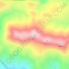 Mapa topográfico Elerm, altitude, relevo
