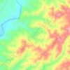 Mapa topográfico Loma Zambudio, altitude, relevo
