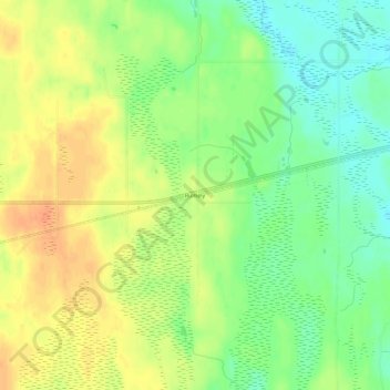 Mapa topográfico Rumely, altitude, relevo